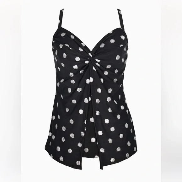 NWT MIRACLESUIT Pizzelles Love Knot Tankini Top